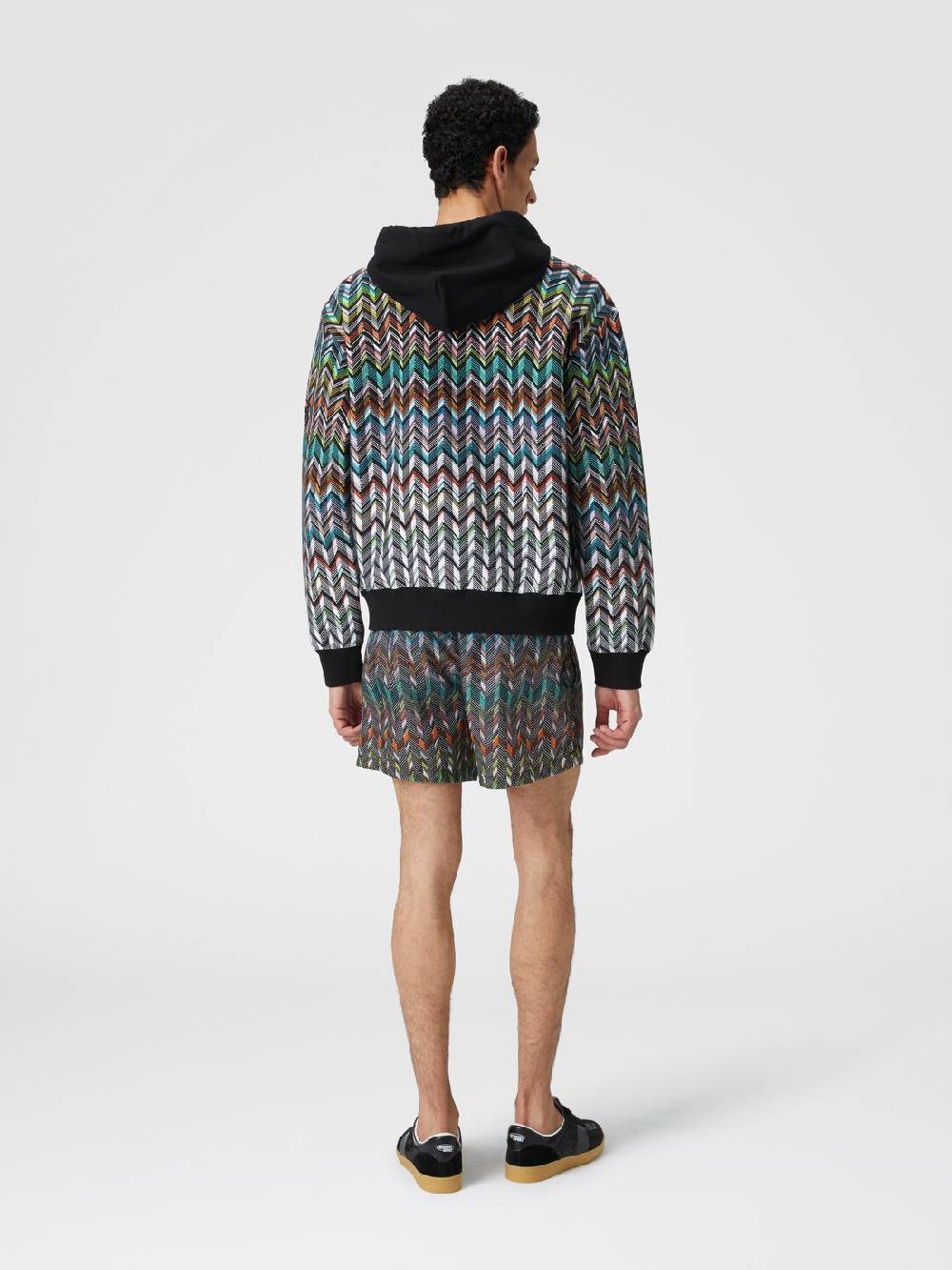 M Missoni Felpa con cappuccio in maglia zig zag 50% di sconto per tempo limitato