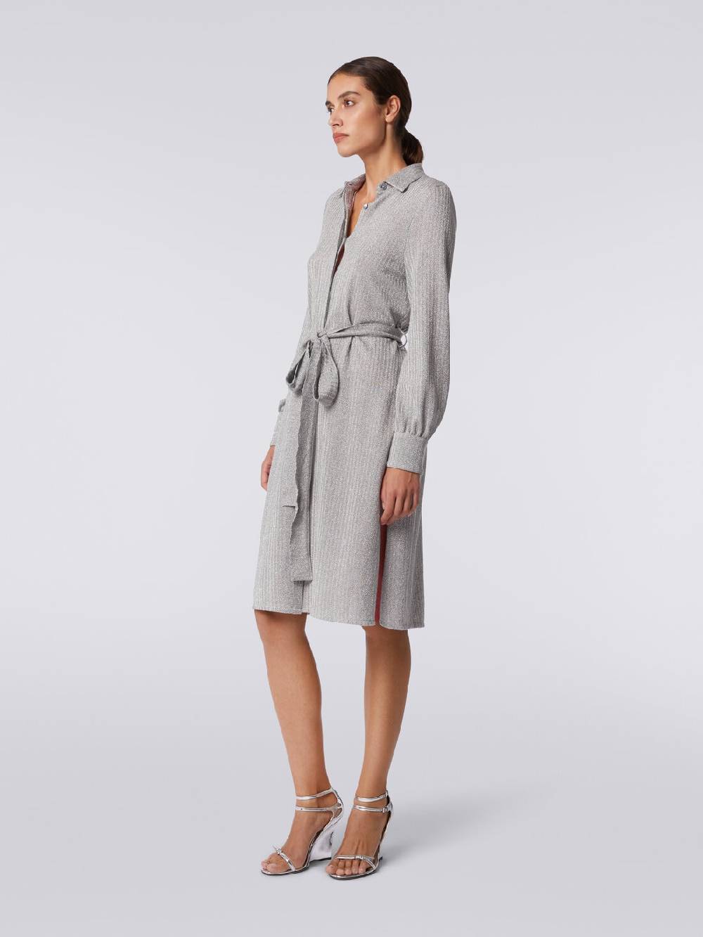 M Missoni Abito in cotone e viscosa lamé Sconto