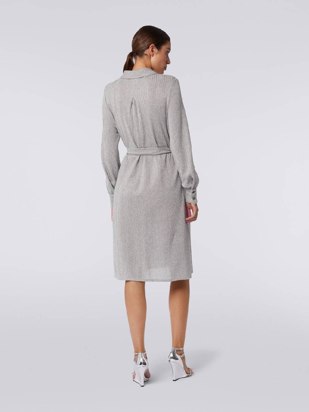 M Missoni Abito in cotone e viscosa lamé Sconto