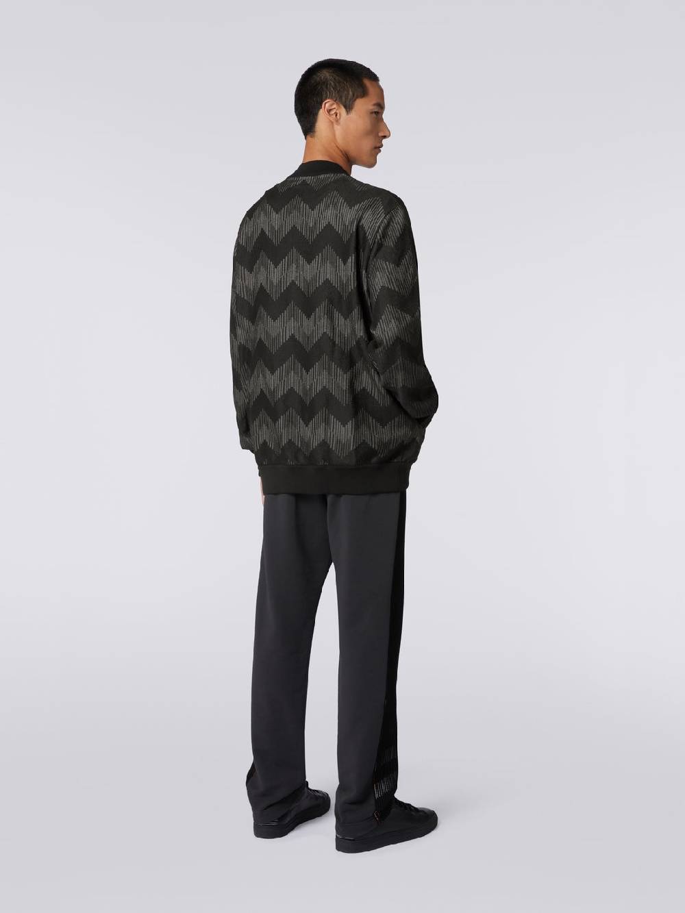 M Missoni Bomber in misto cotone zig zag in collaborazione con Mike Maignan Affare Del Giorno