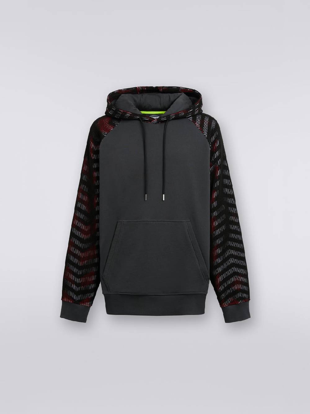 M Missoni Felpa con cappuccio in jersey con inserti in maglia in collaborazione con Mike Maignan Comprare a buon mercato