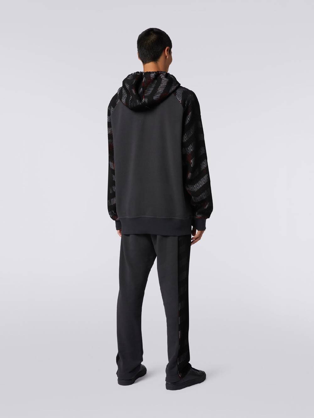 M Missoni Felpa con cappuccio in jersey con inserti in maglia in collaborazione con Mike Maignan Comprare a buon mercato