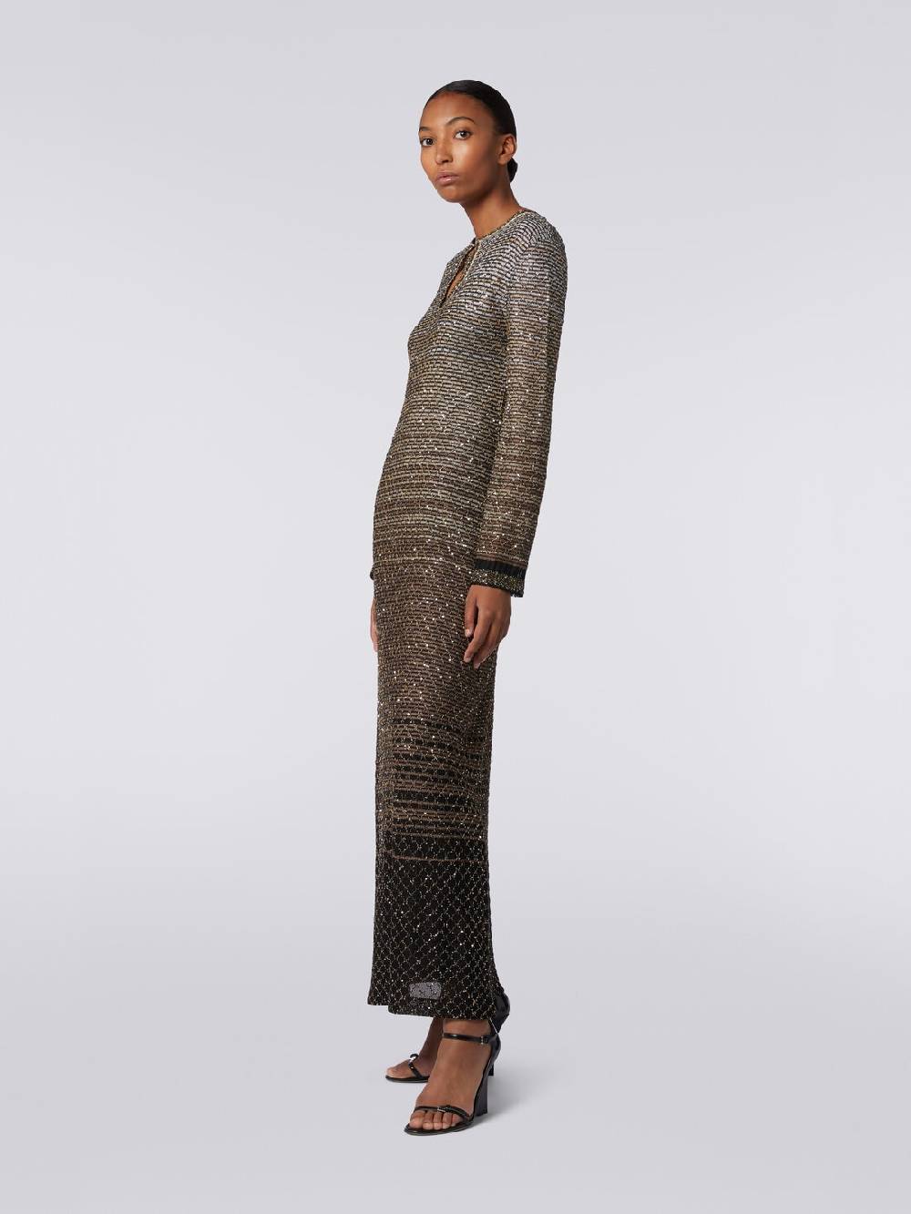 M Missoni Abito lungo in maglia dégradé con paillettes I Più Venduti