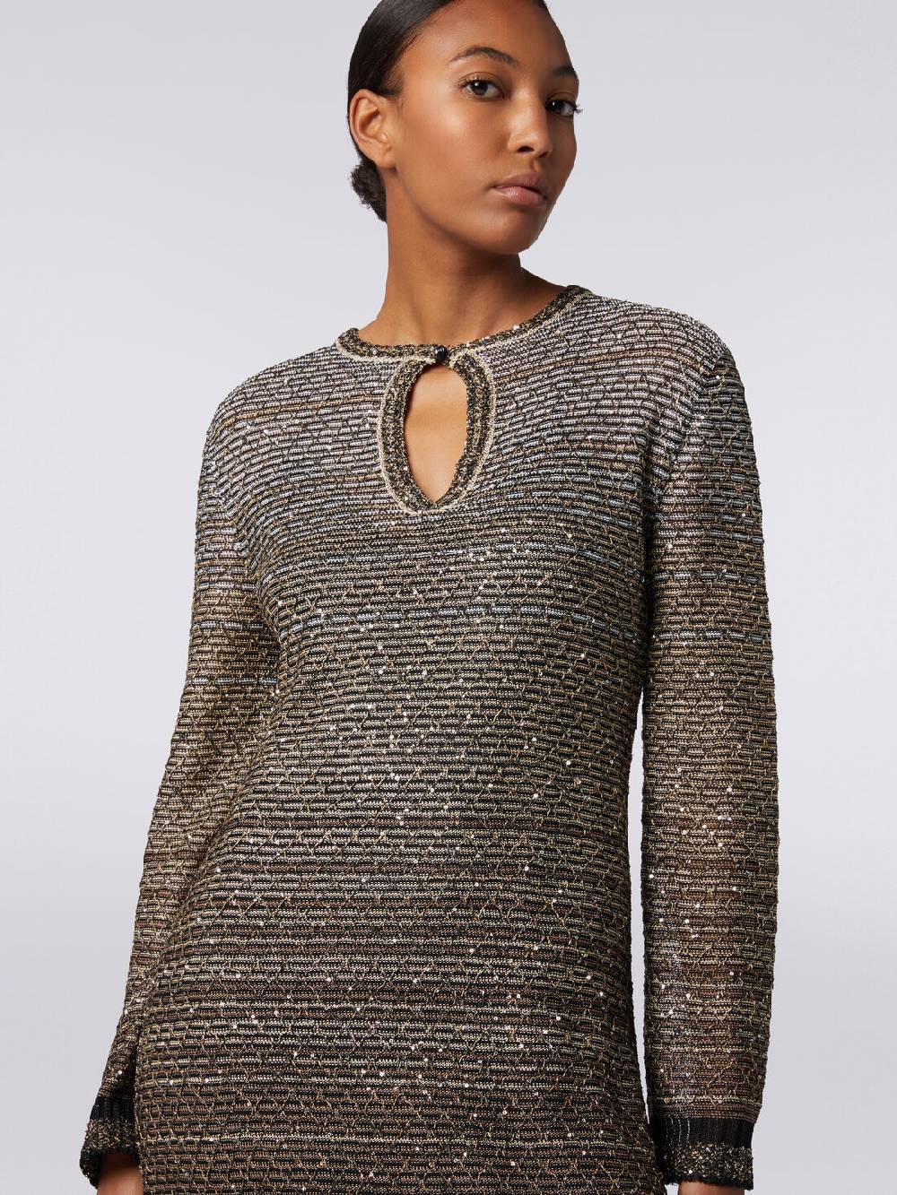 M Missoni Abito lungo in maglia dégradé con paillettes I Più Venduti
