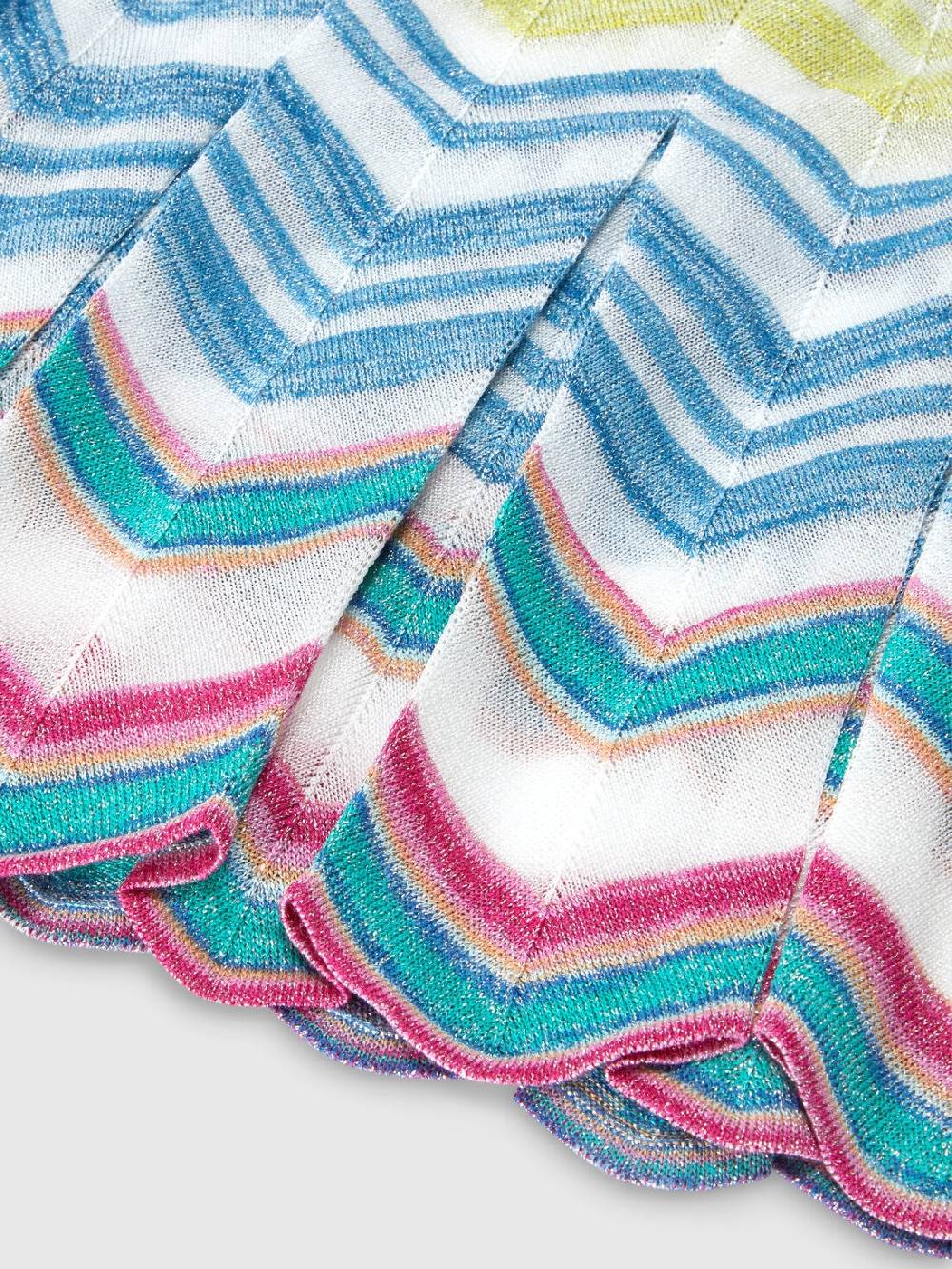 M Missoni Top senza maniche in maglia di misto viscosa lamé Nuovo