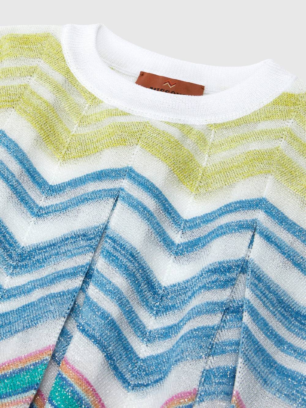 M Missoni Top senza maniche in maglia di misto viscosa lamé Nuovo