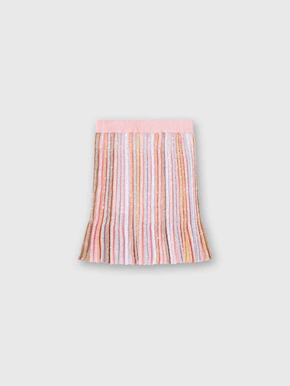 M Missoni Gonna in maglia di viscosa plissée con elastico in vita Promozione