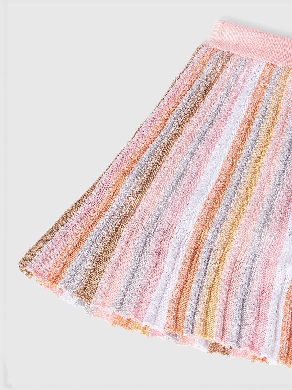M Missoni Gonna in maglia di viscosa plissée con elastico in vita Promozione