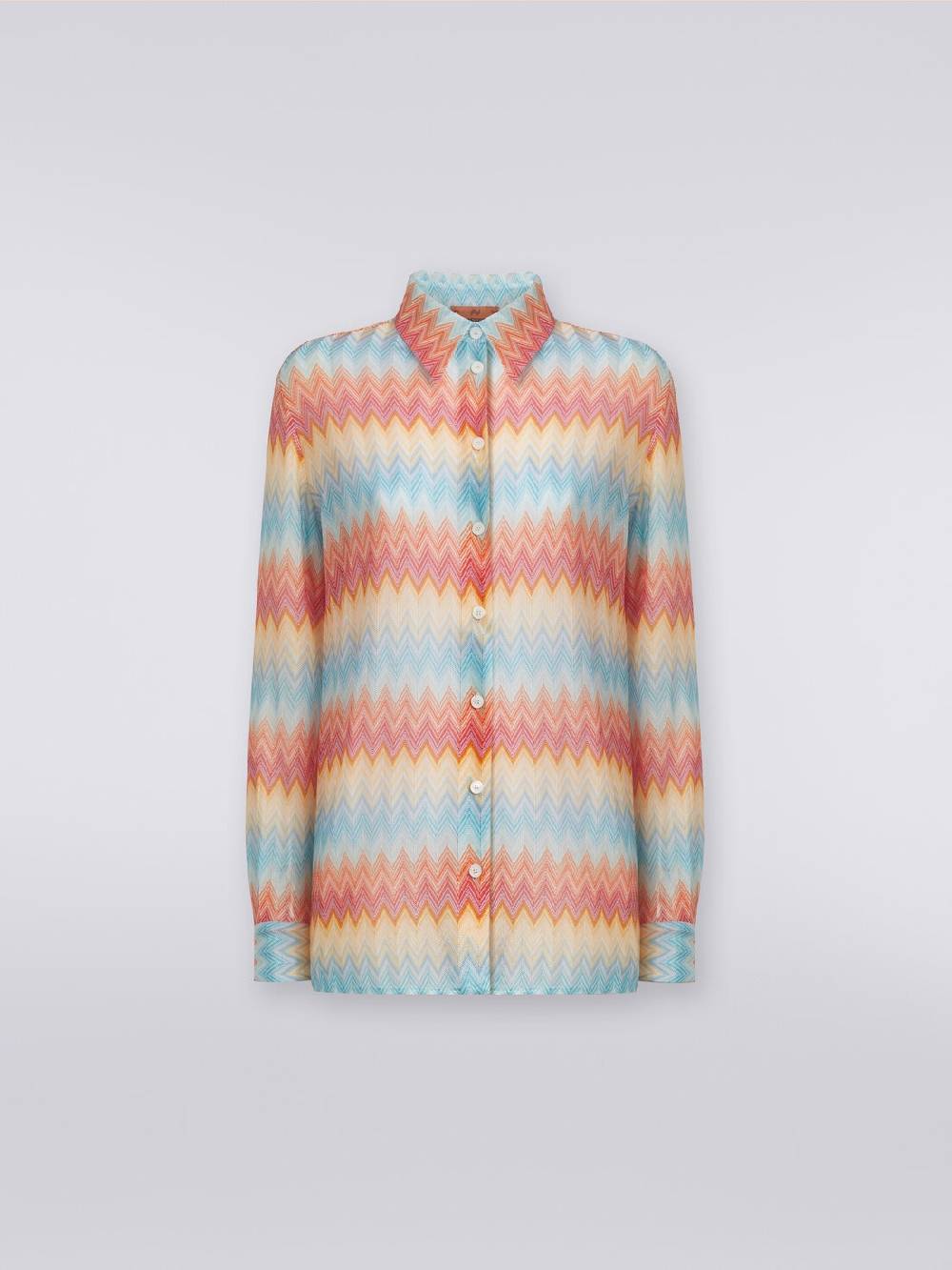 M Missoni Camicia in maglia di viscosa chevron Sconti VIP
