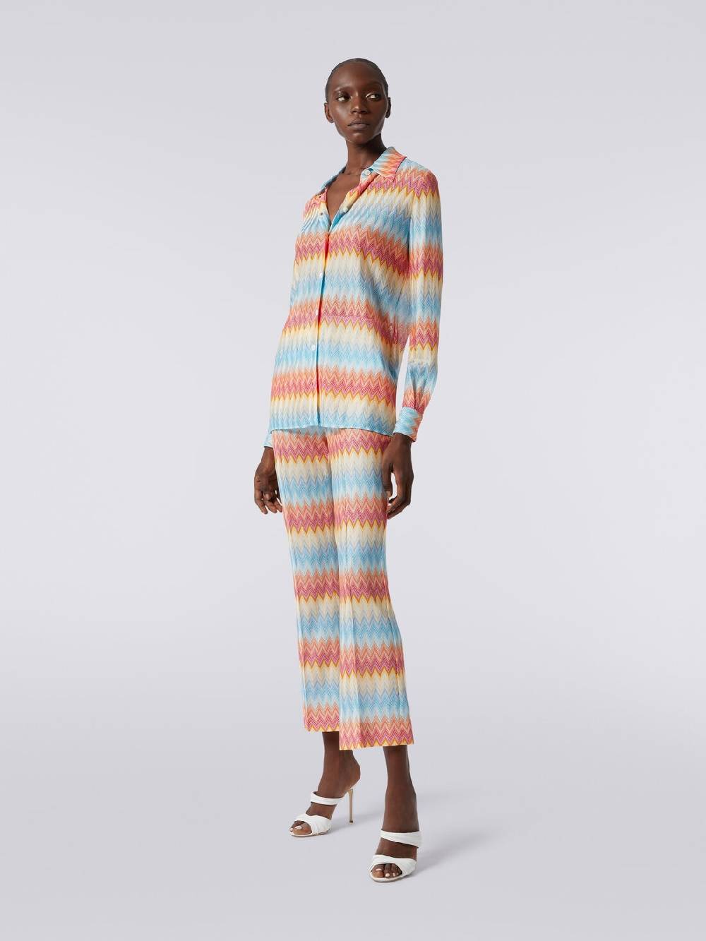 M Missoni Camicia in maglia di viscosa chevron Sconti VIP