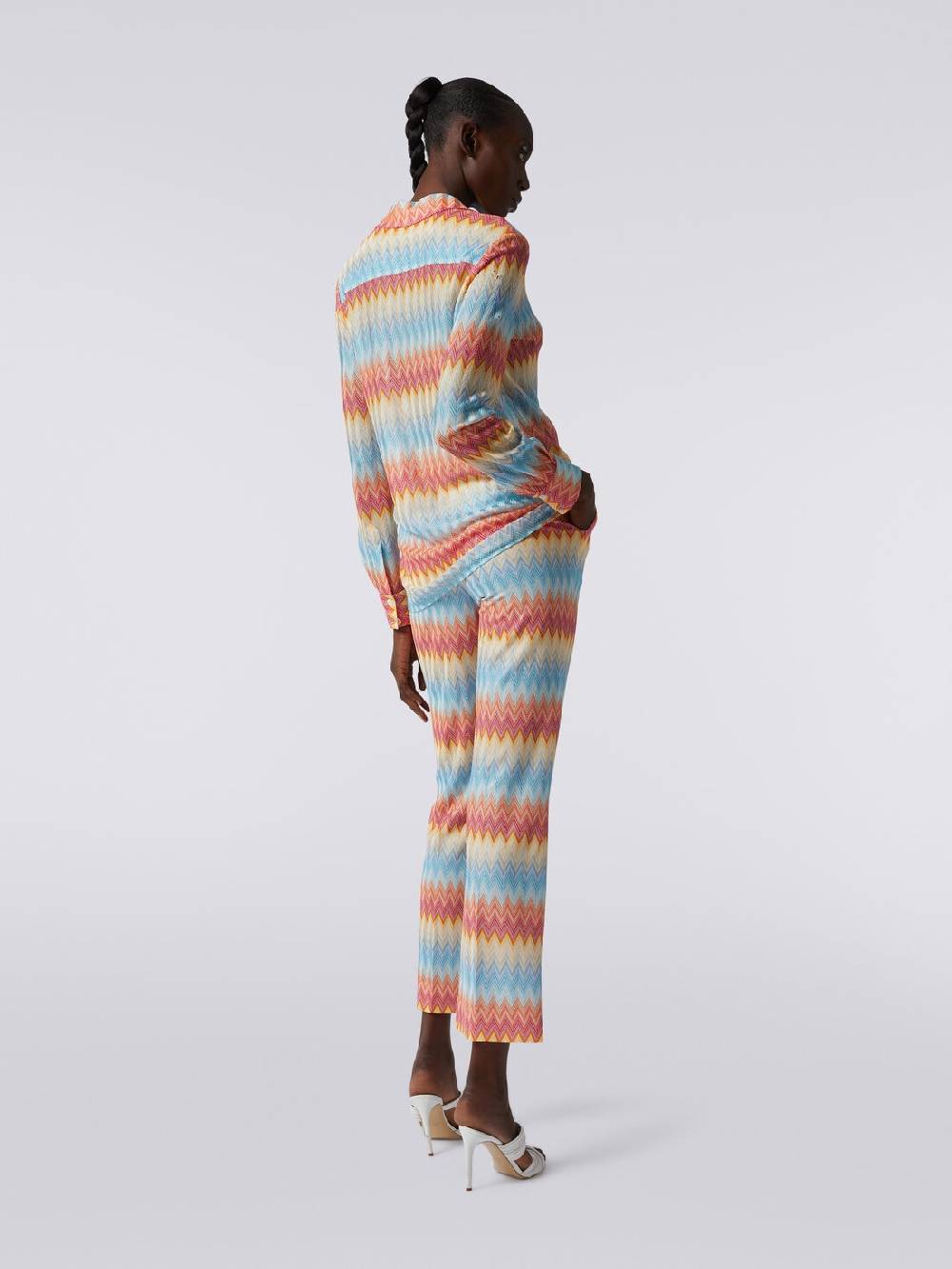 M Missoni Pantaloni capri in viscosa chevron Prezzo basso