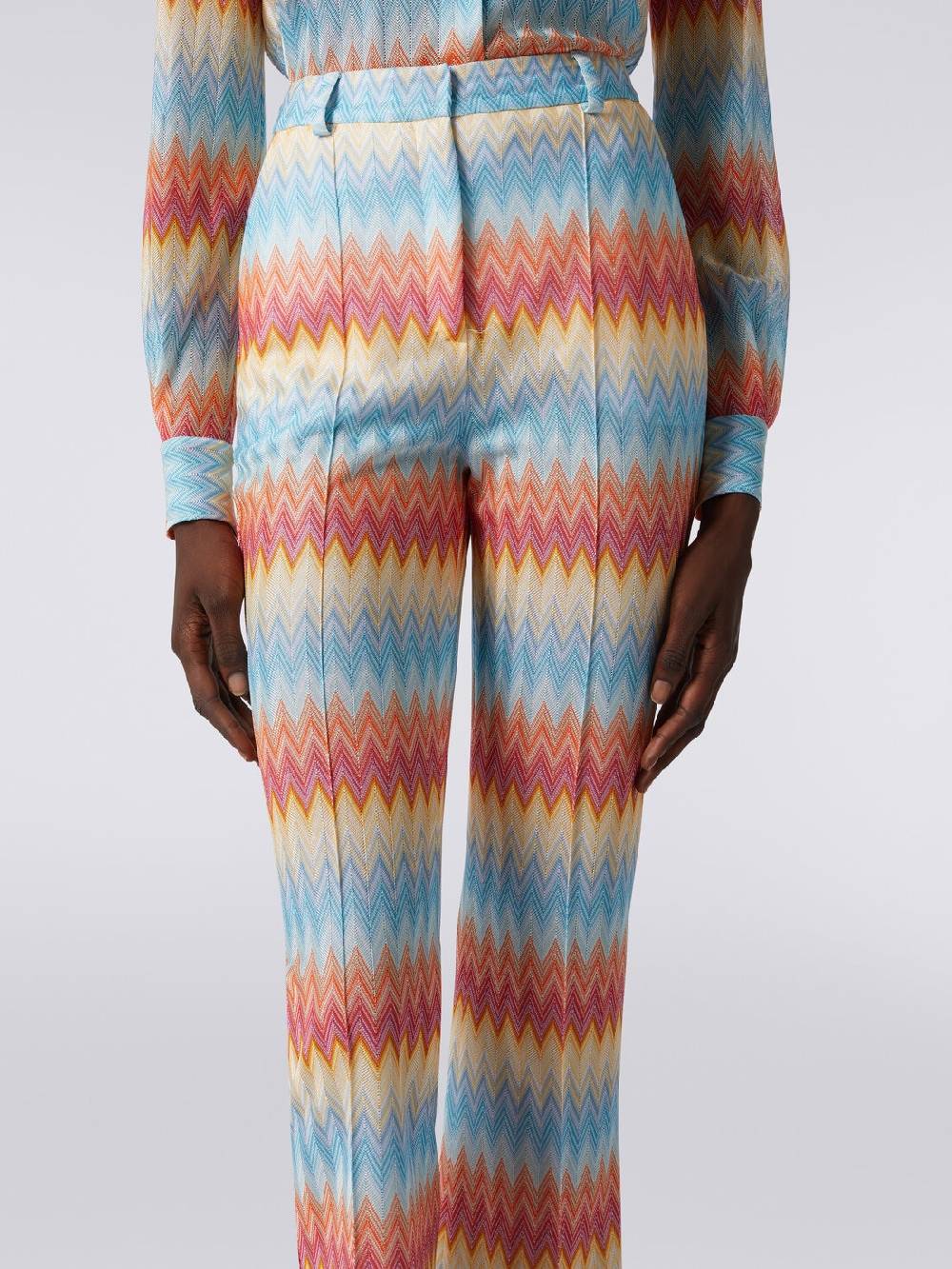 M Missoni Pantaloni capri in viscosa chevron Prezzo basso