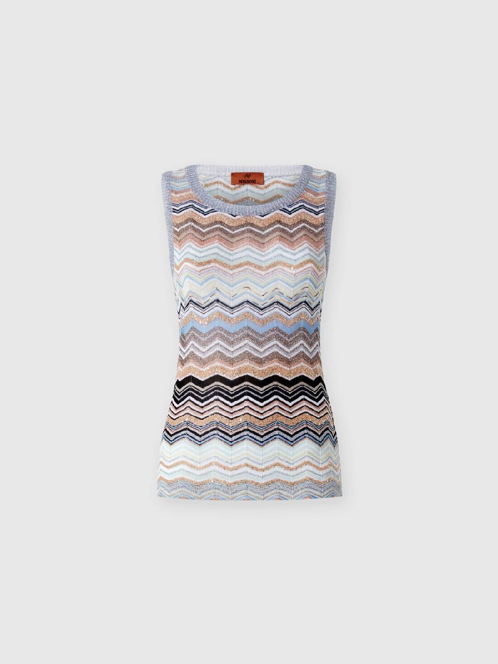 M Missoni Top in maglia chevron lamé con paillettes Super Saving Price