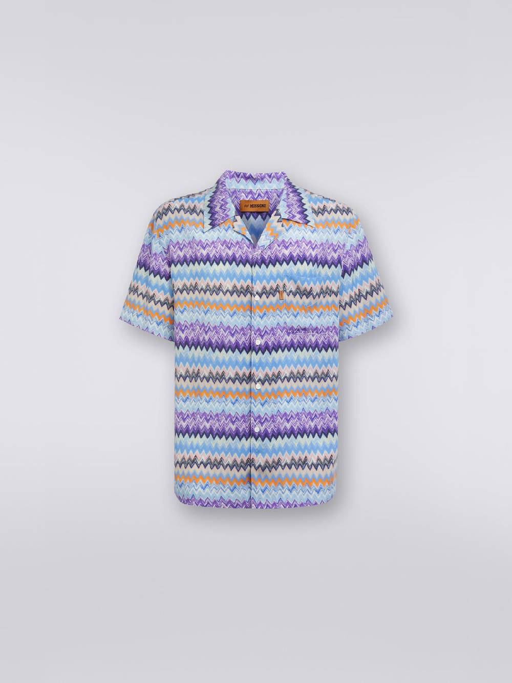 M Missoni Camicia a maniche corte modello bowling in viscosa chevron Latest stili