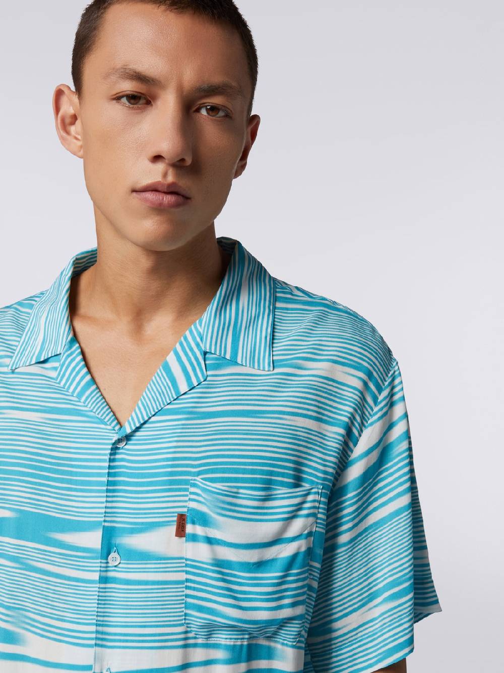 M Missoni Camicia a maniche corte modello bowling in viscosa Ultimo giorno