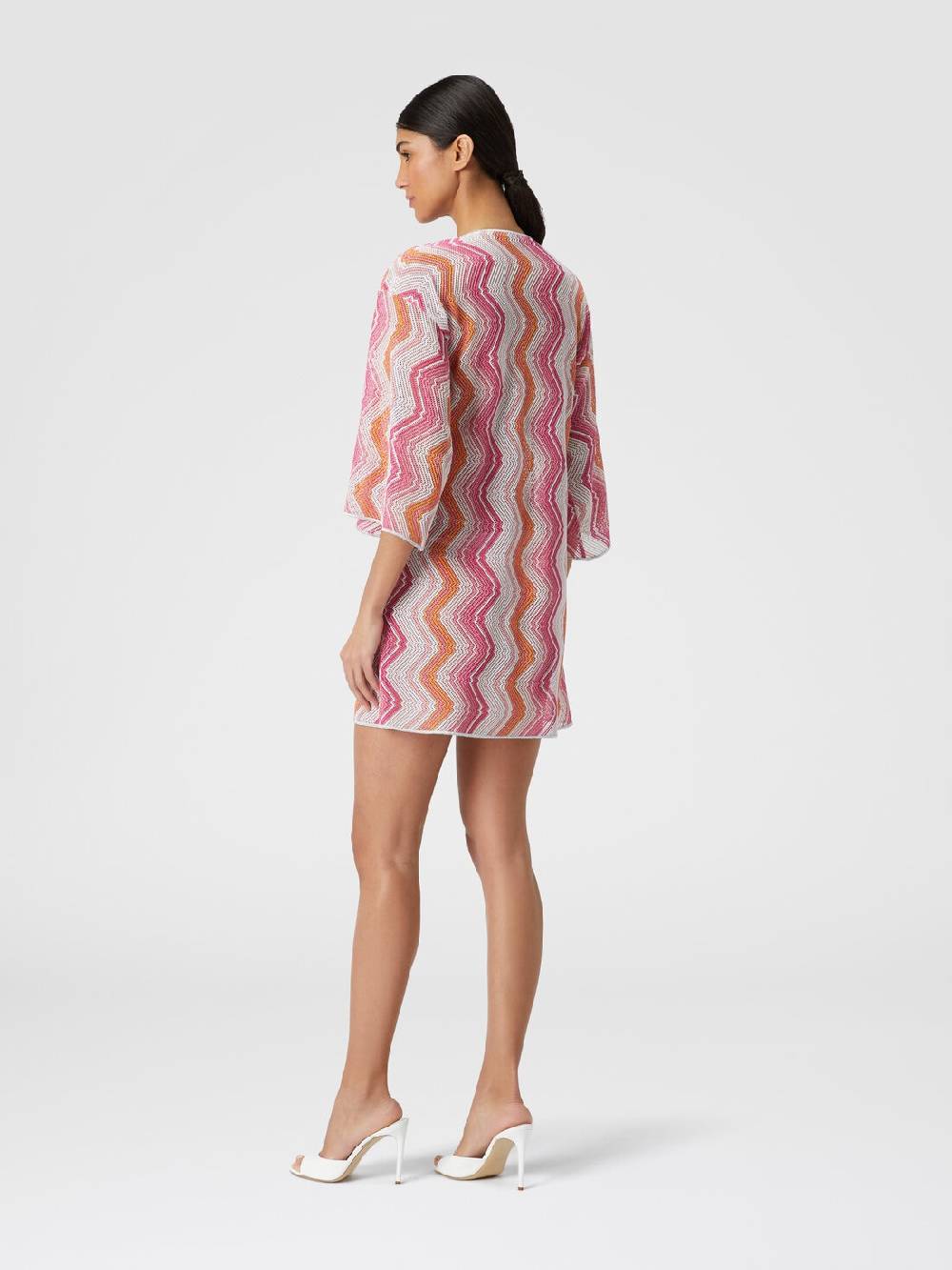 M Missoni Caftano copricostume corto con allacciatura intrecciata Fino al 55% di sconto
