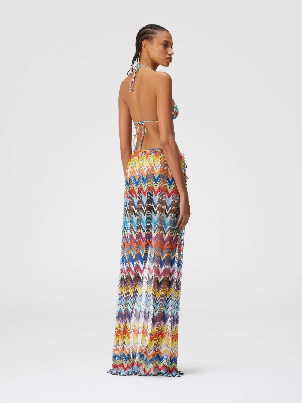 M Missoni Gonna copricostume lunga a trama larga con lurex Solo un giorno rimasto