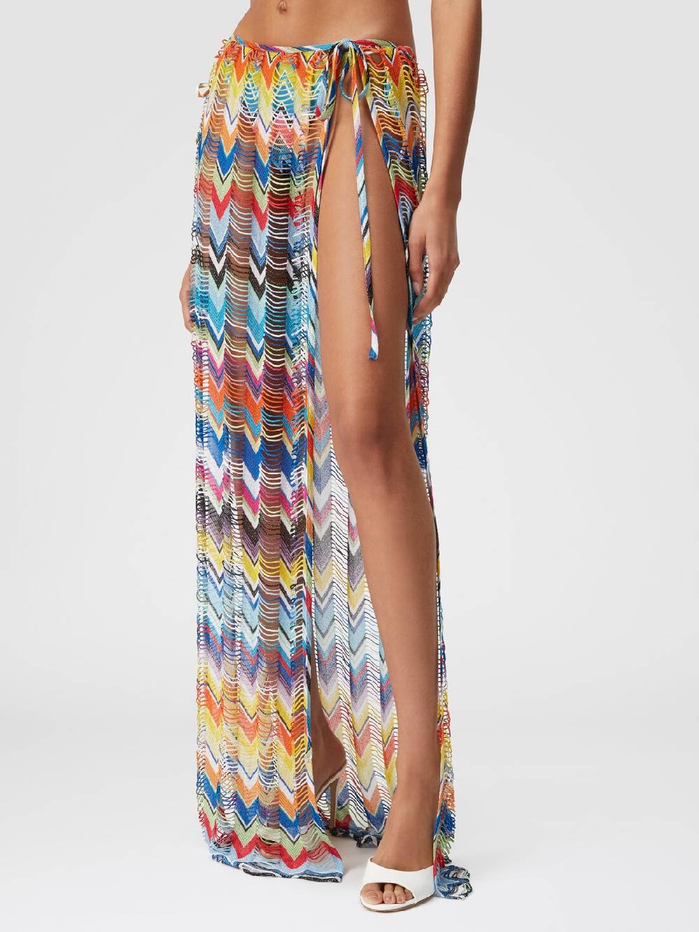 M Missoni Gonna copricostume lunga a trama larga con lurex Solo un giorno rimasto