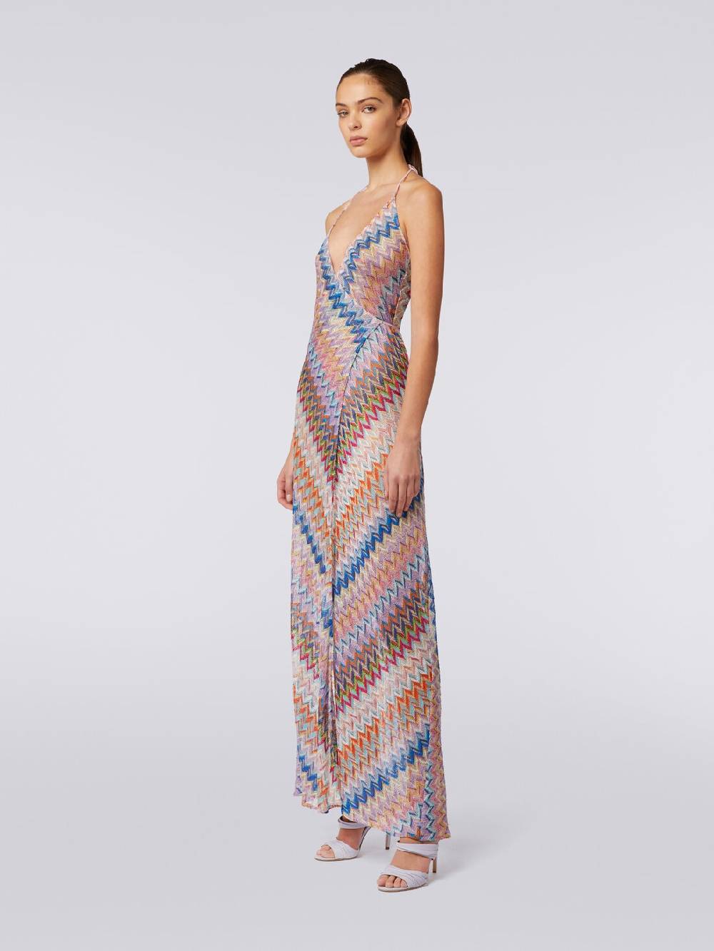 M Missoni Copricostume lungo a portafoglio con motivo chevron e lurex Super sconto