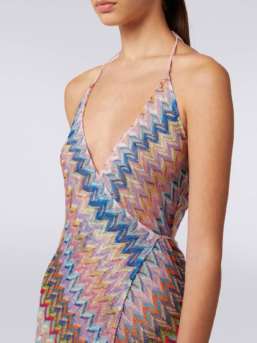 M Missoni Copricostume lungo a portafoglio con motivo chevron e lurex Super sconto