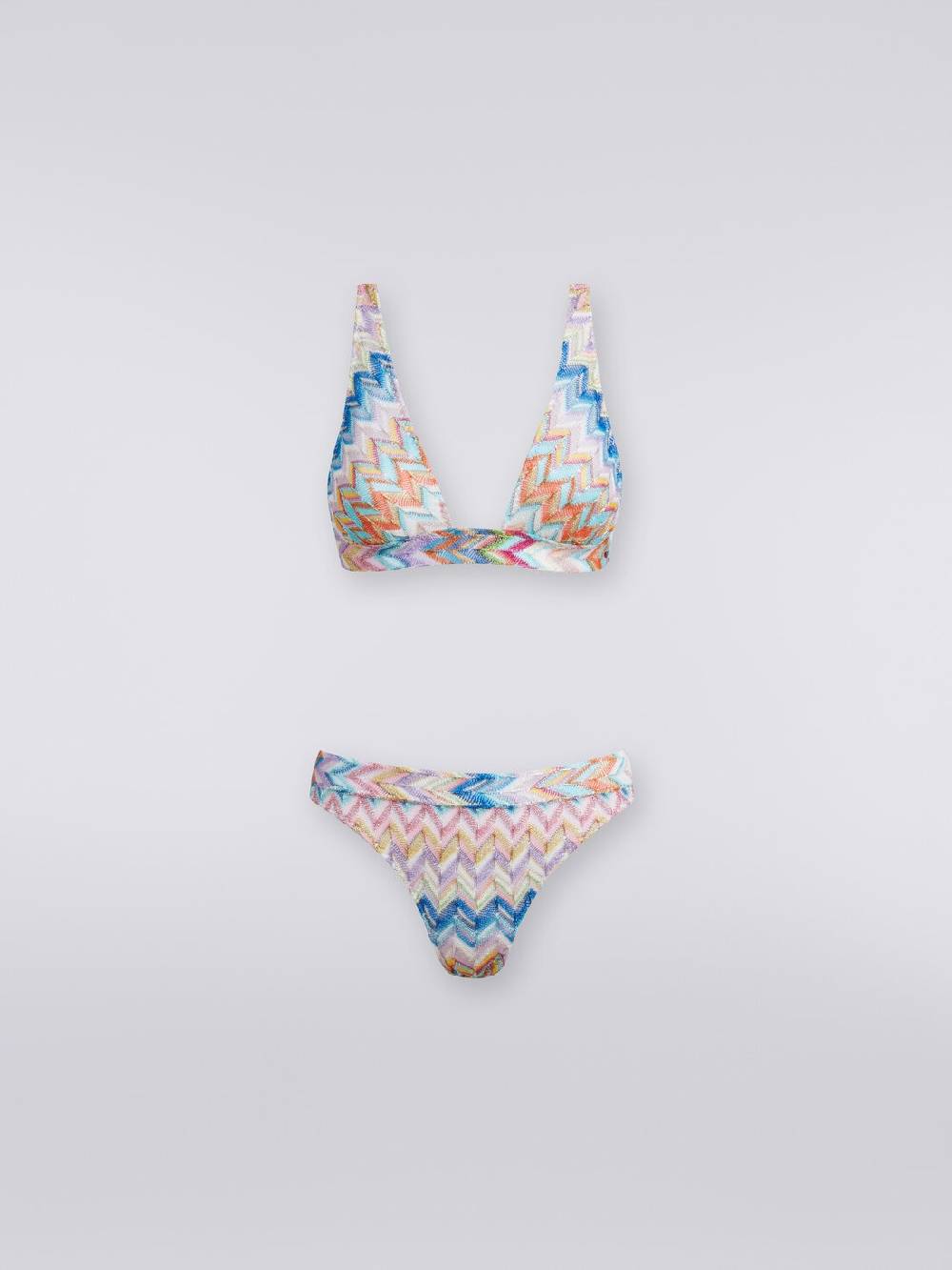 M Missoni Bikini in viscosa zig zag con lurex 50% di sconto con spedizione gratuita