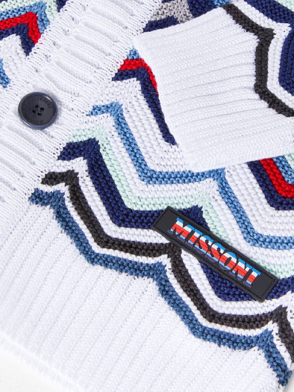 M Missoni Cardigan in maglia di cotone chevron 50% di sconto per tempo limitato