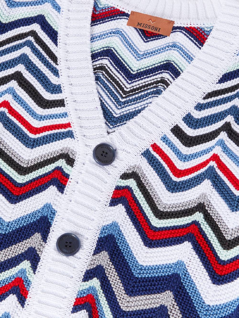 M Missoni Cardigan in maglia di cotone chevron 50% di sconto per tempo limitato