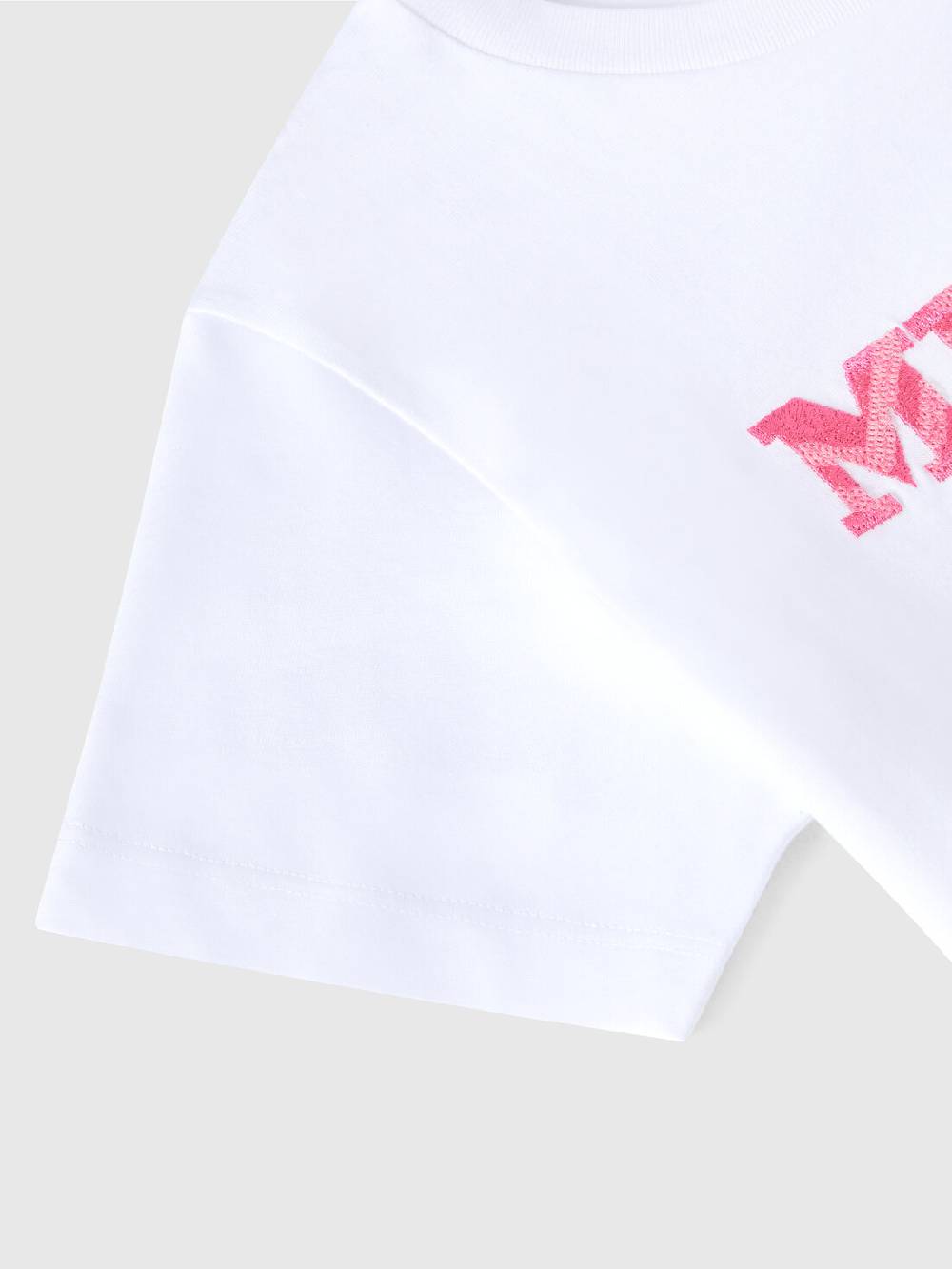 M Missoni T-shirt a maniche corte in cotone con scritta logo Italy