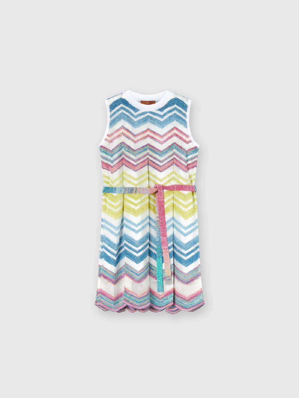 M Missoni Abito in maglia di misto viscosa zig zag con lamé Qualità