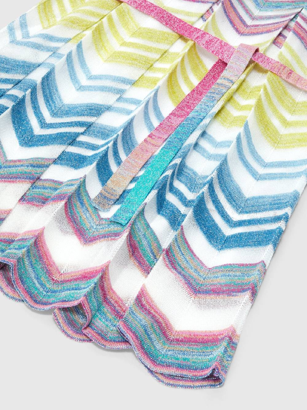 M Missoni Abito in maglia di misto viscosa zig zag con lamé Qualità