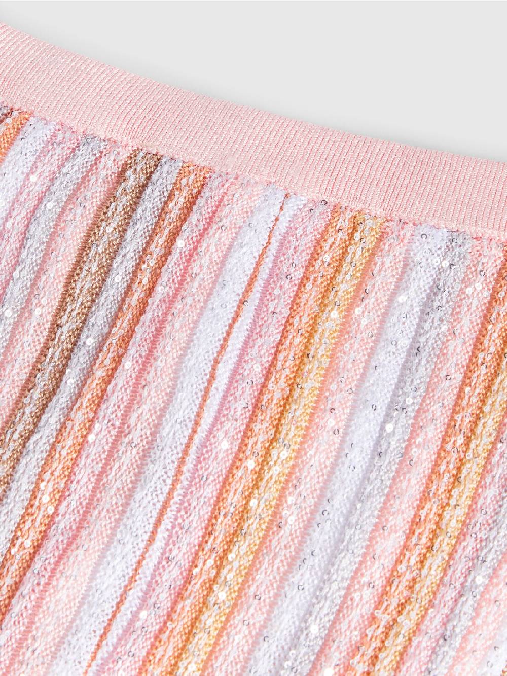 M Missoni Pantaloni in maglia di viscosa plissée con paillettes Promozione