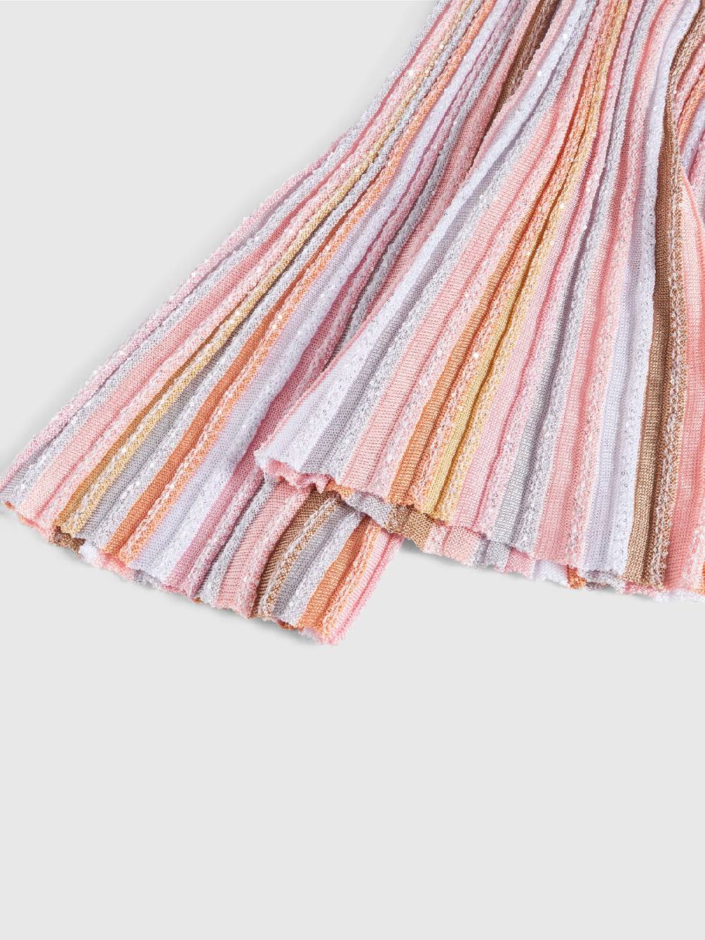M Missoni Pantaloni in maglia di viscosa plissée con paillettes Promozione