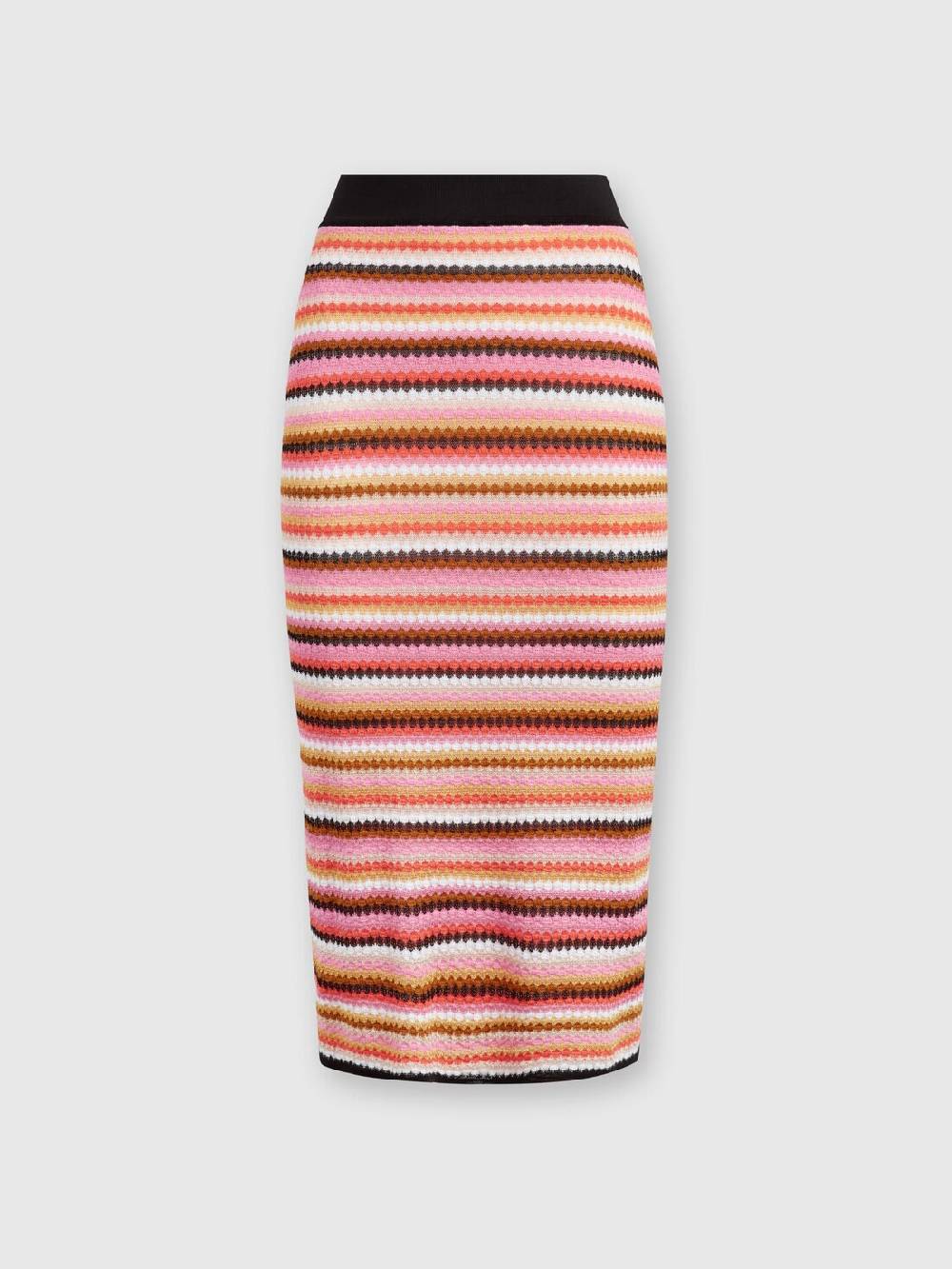M Missoni Gonna midi in cotone e viscosa zig zag Acquista Ora