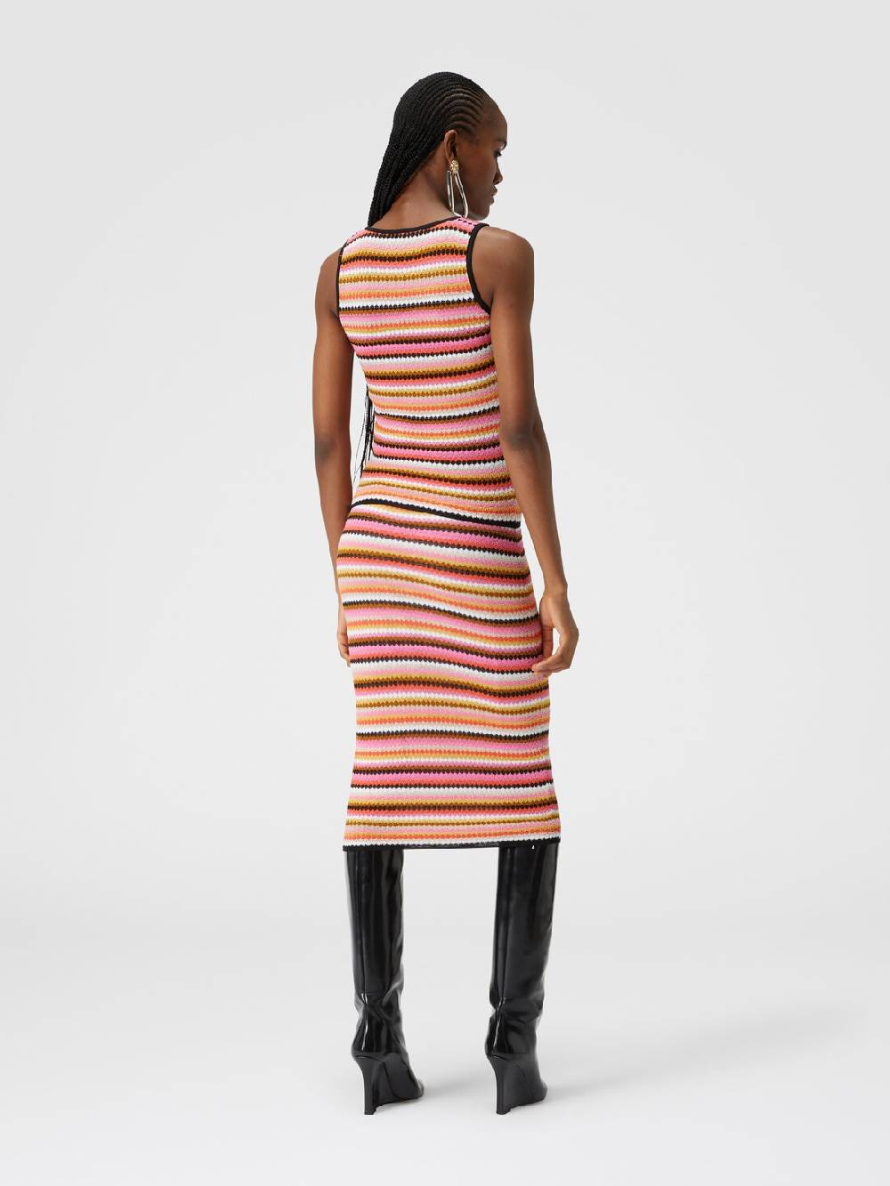 M Missoni Gonna midi in cotone e viscosa zig zag Acquista Ora