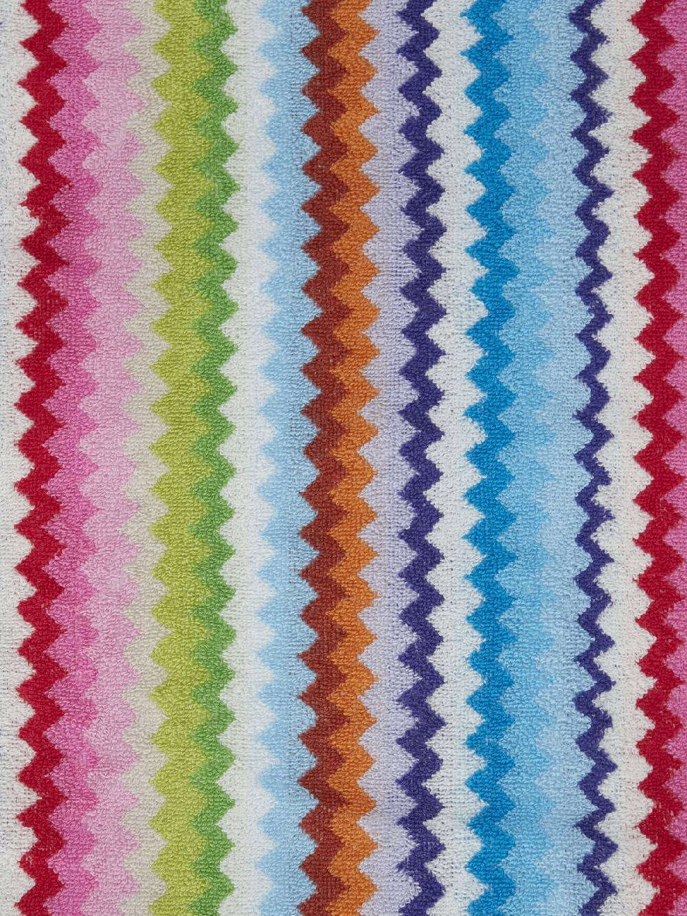 M Missoni Set 2 pezzi di asciugamani da bagno Riverbero in spugna di cotone zig zag Prezzo Ridotto