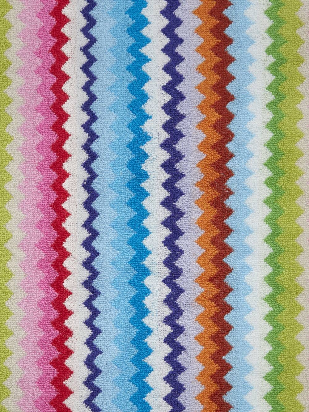 M Missoni Set 3 pezzi di asciugamani da bagno Riverbero in spugna di cotone zig zag Sottocosto