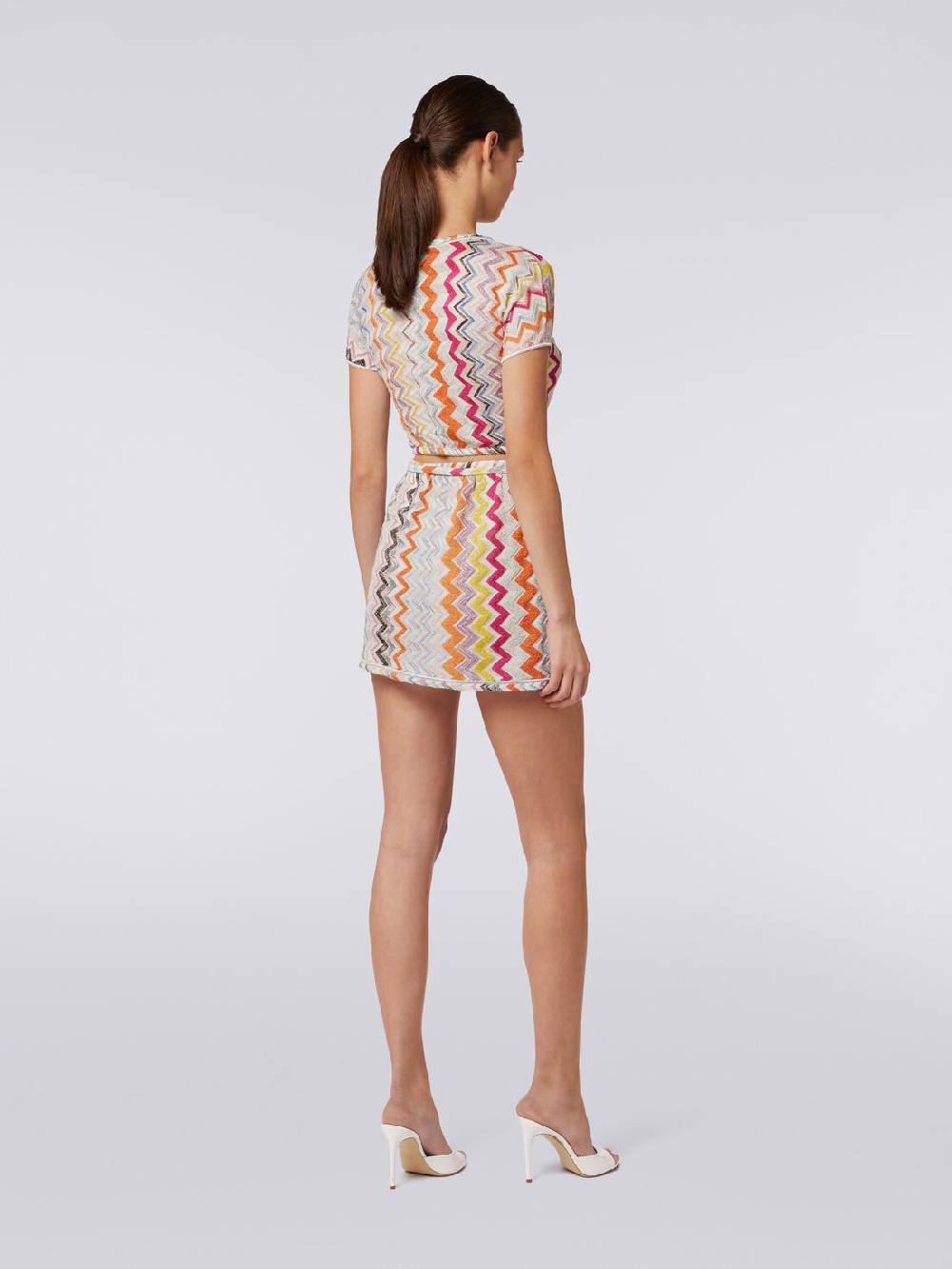 M Missoni Minigonna a portafoglio zig zag con lurex Outlet