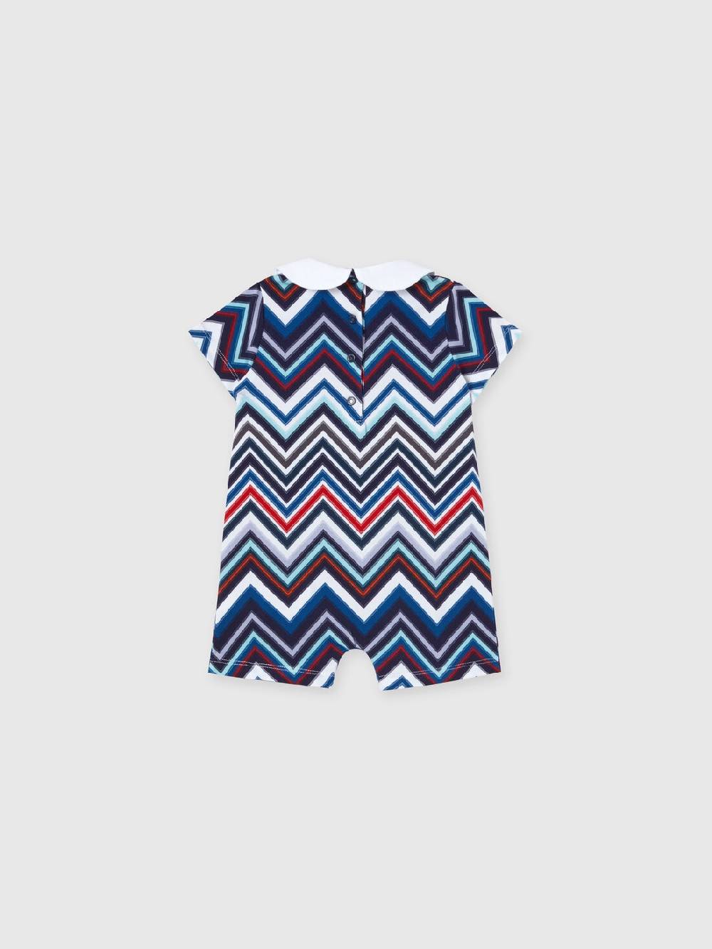 M Missoni Set due pezzi con tutina e zuccotto in cotone chevron Vendita Calda