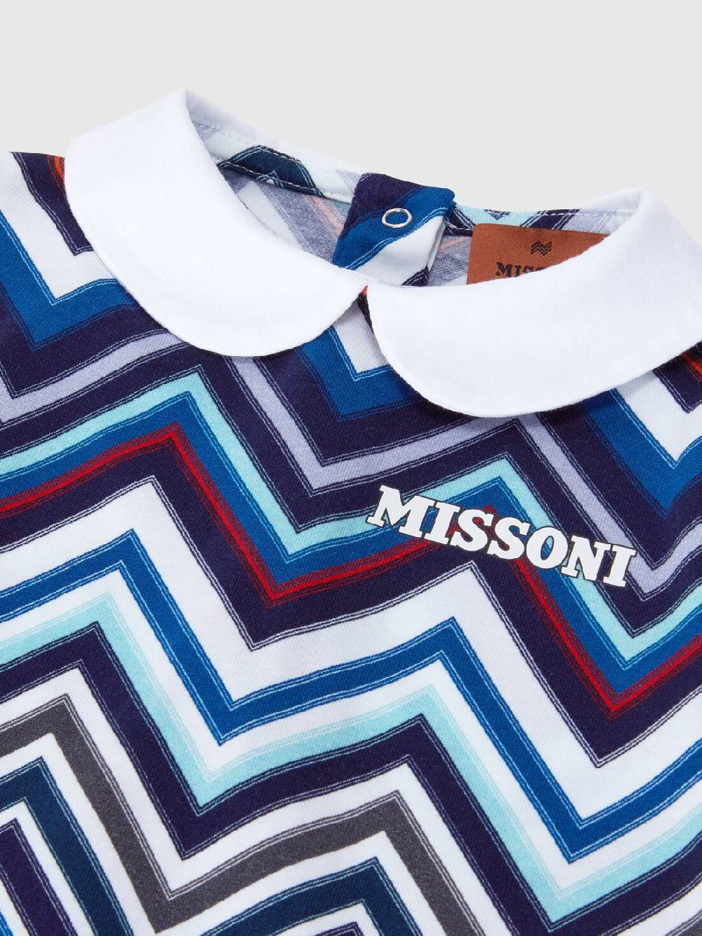 M Missoni Set due pezzi con tutina e zuccotto in cotone chevron Vendita Calda