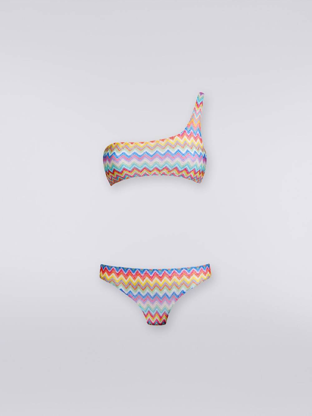 M Missoni Bikini monospalla con stampa zig zag Negozio