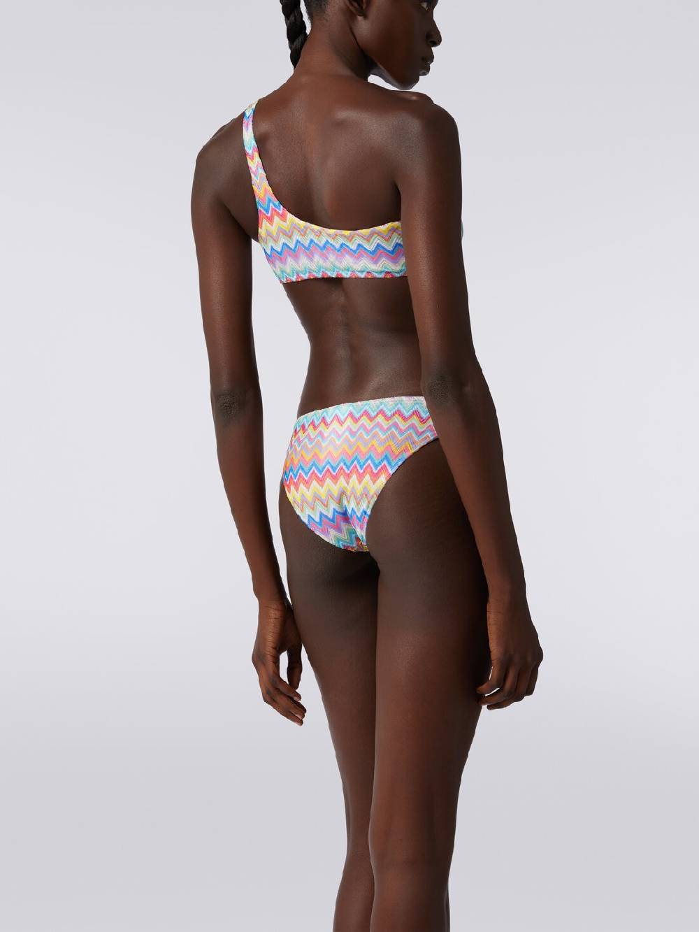 M Missoni Bikini monospalla con stampa zig zag Negozio