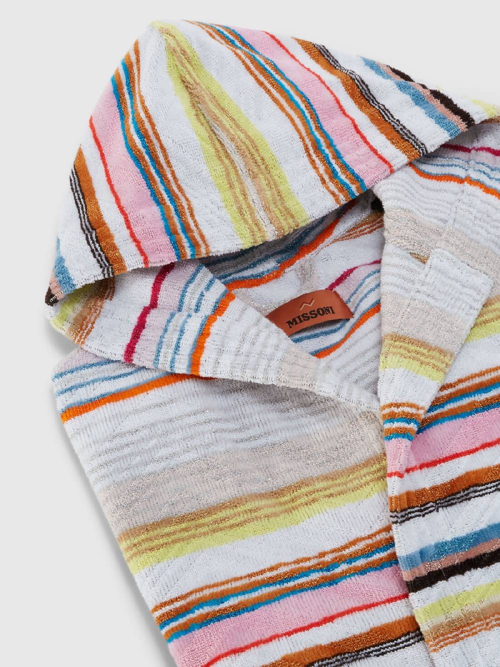 M Missoni Accappatoio corto Moonshadow in spugna di cotone con lurex Fornitura limitata