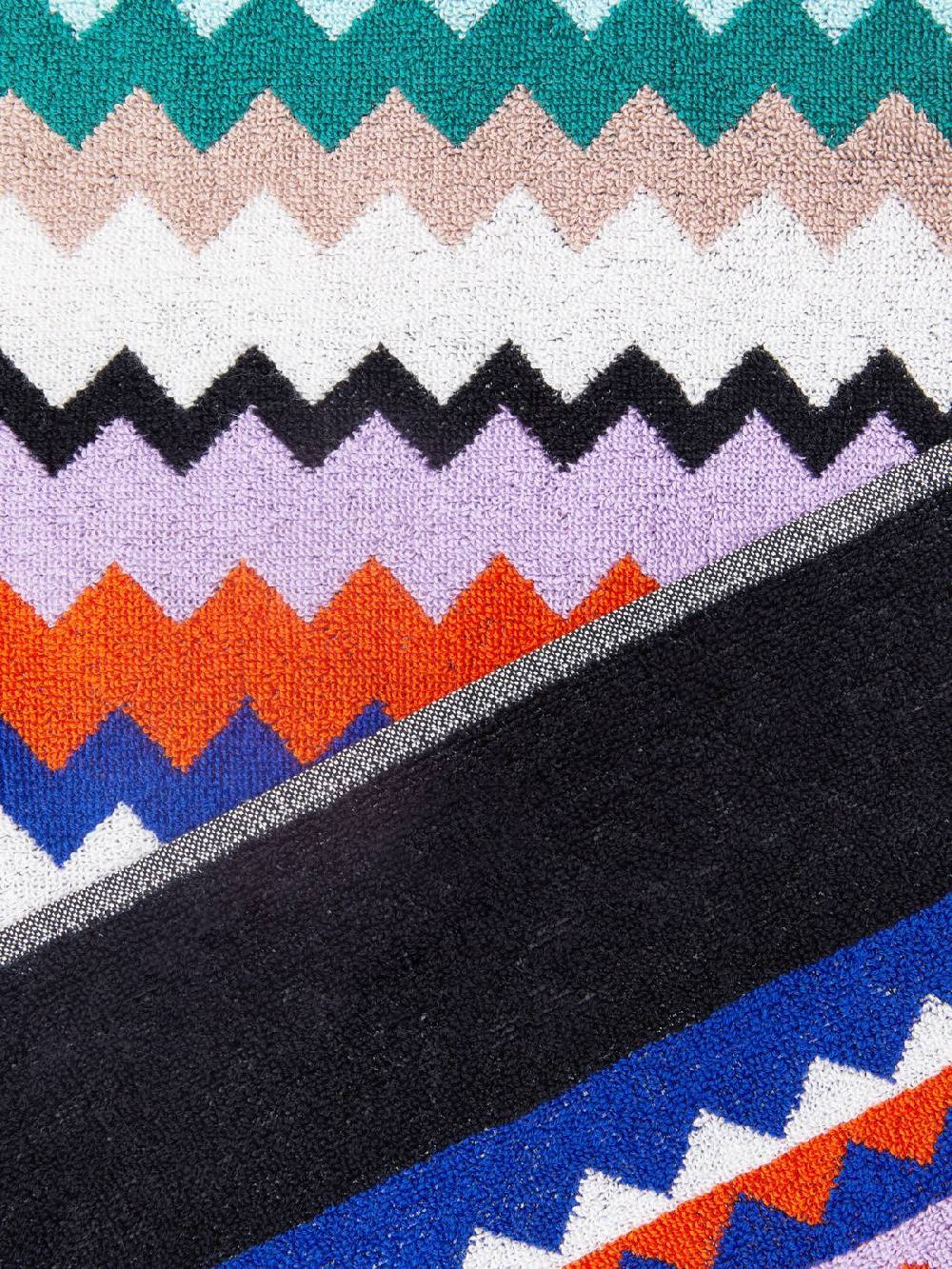 M Missoni Telo mare 100x180 cm Riverbero in spugna di cotone zig zag Offerta Giorno del Papà