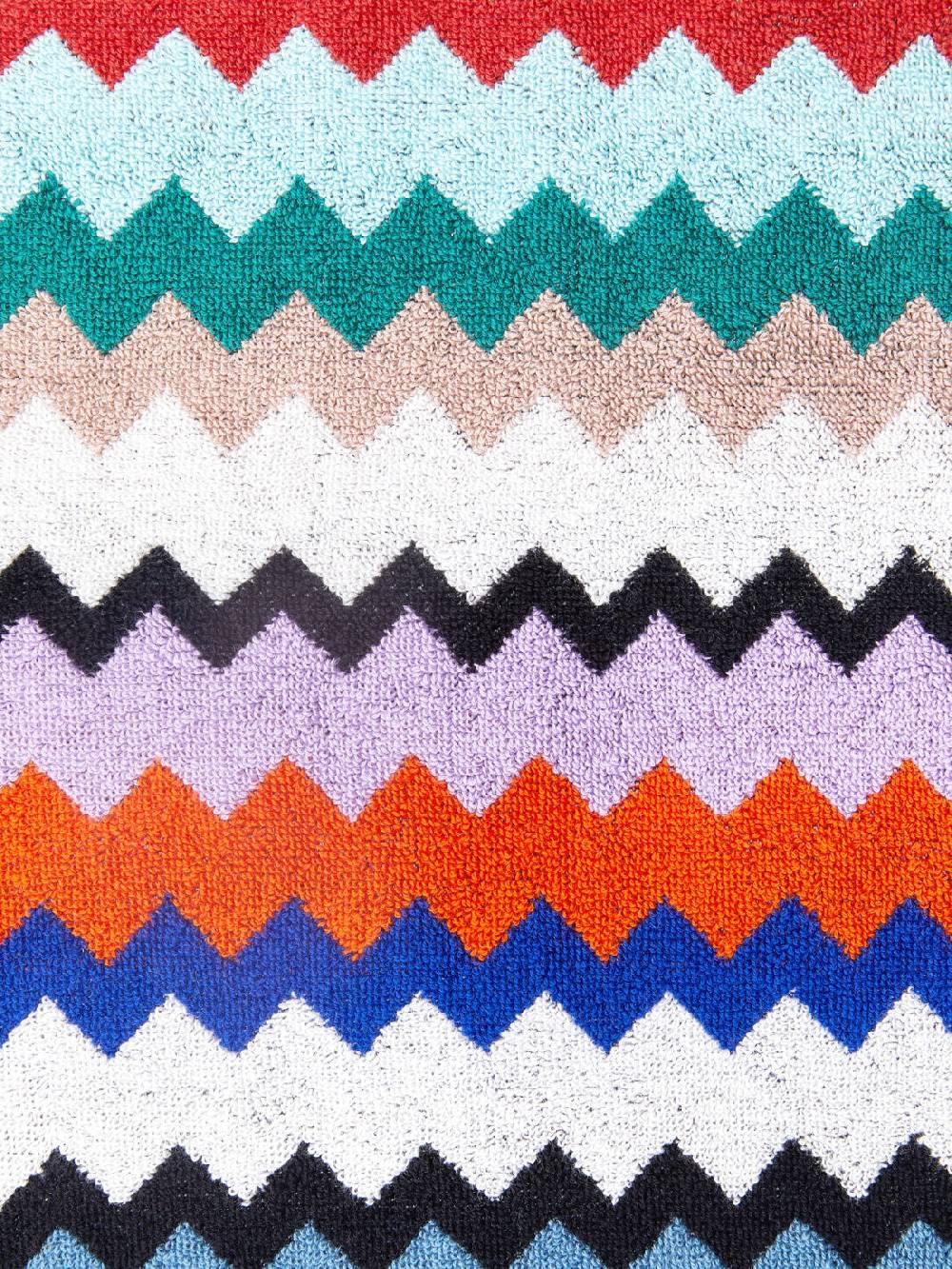 M Missoni Telo mare 100x180 cm Riverbero in spugna di cotone zig zag Offerta Giorno del Papà