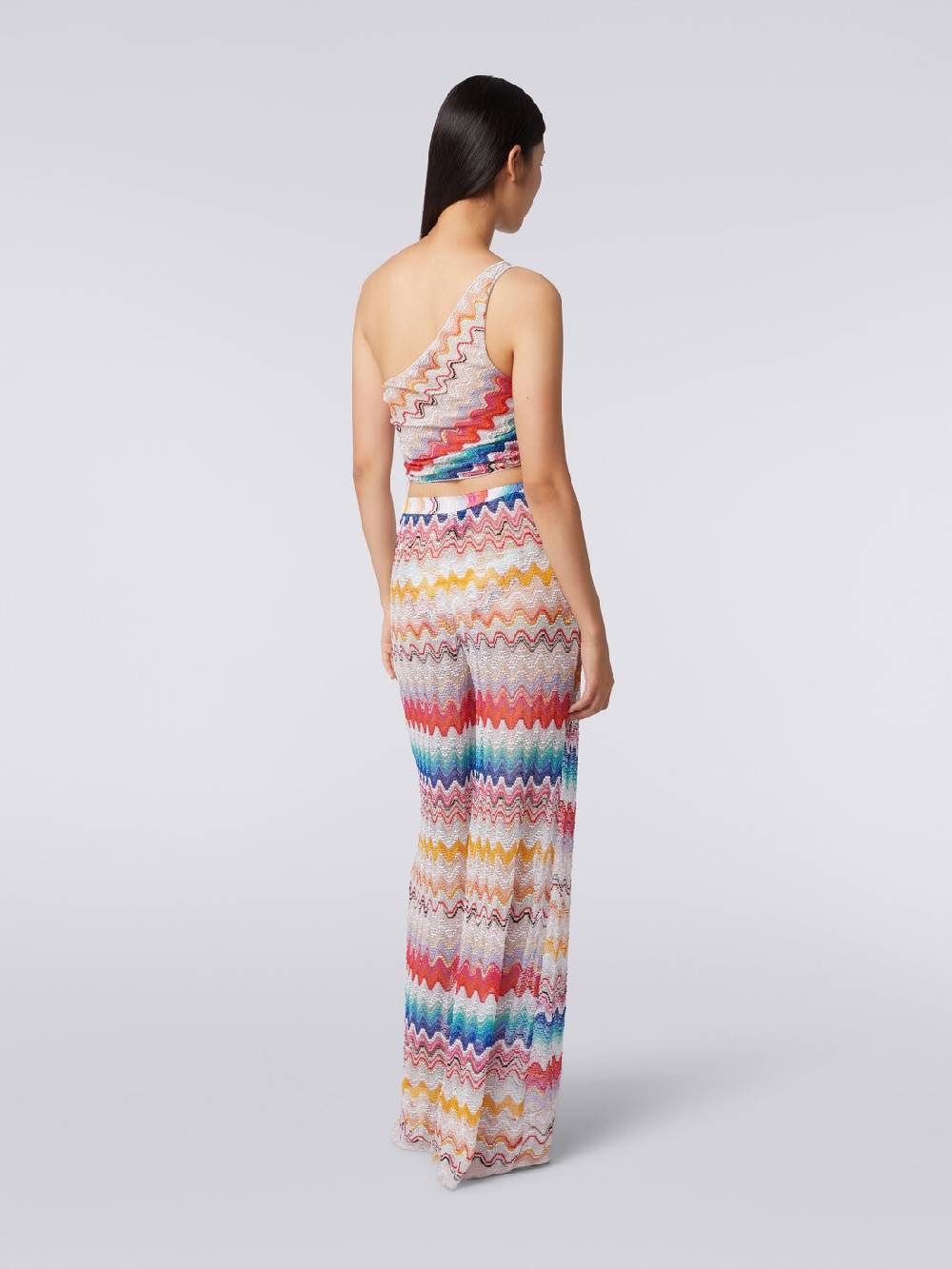 M Missoni Top monospalla motivo onda con lurex Latest fashion