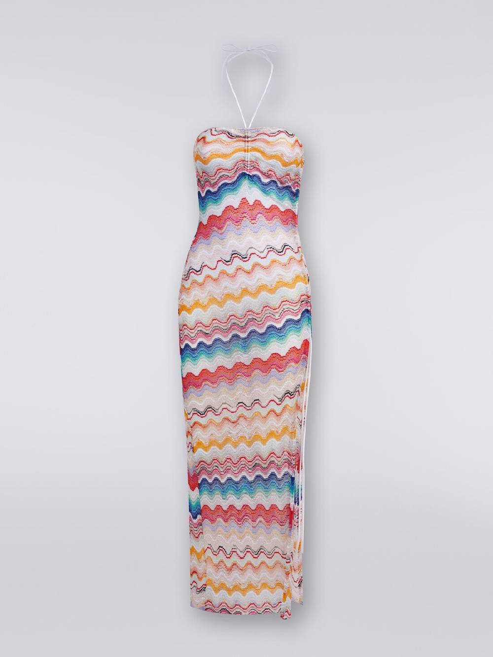 M Missoni Abito copricostume lungo in crochet motivo onda Offerta temporanea