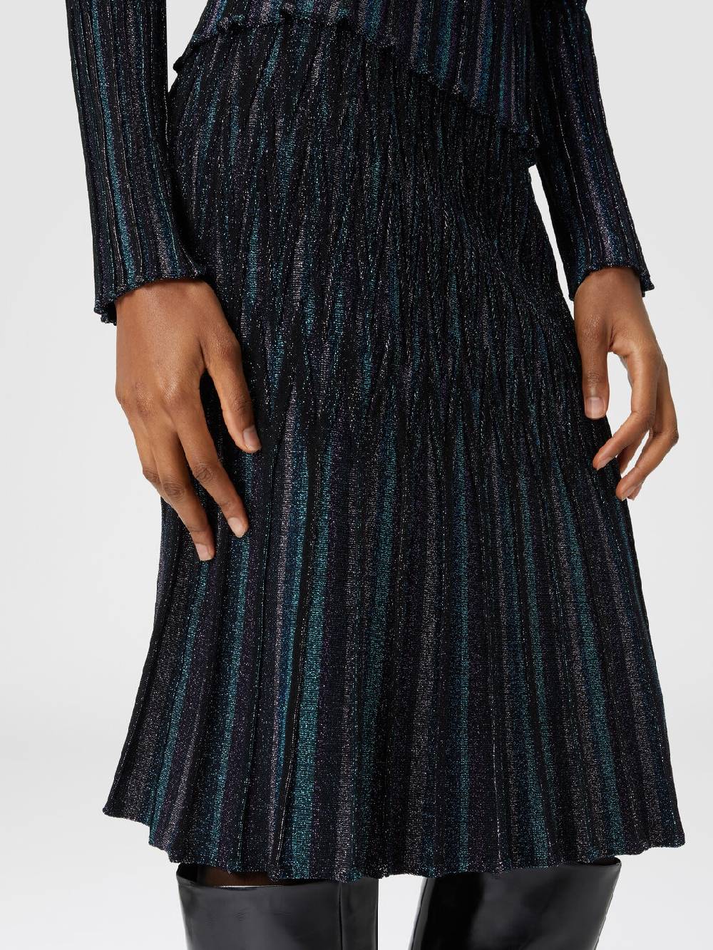 M Missoni Gonna midi svasata motivo diamante lamé Grandi sconti