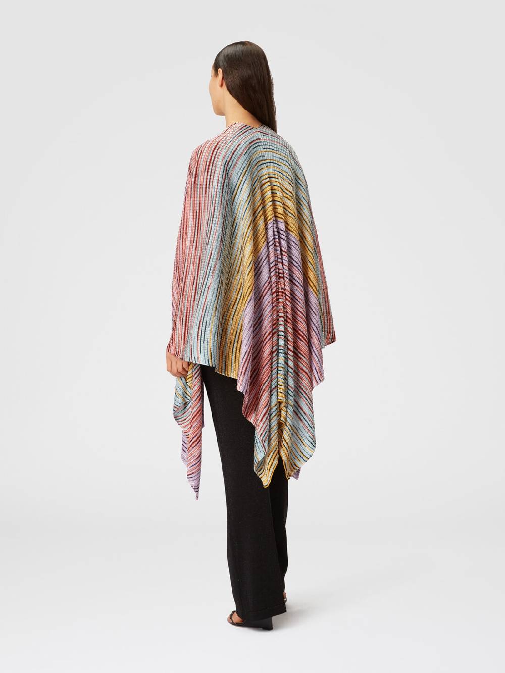 M Missoni Mantella in maglia di misto viscosa fiammata Offerte stagionali