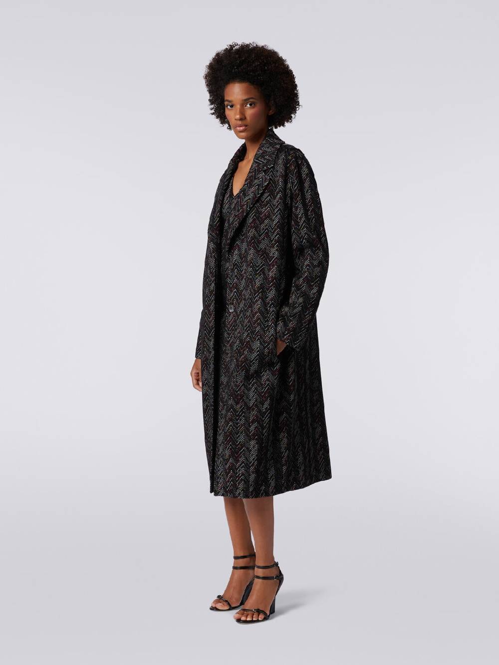 M Missoni Cappotto monopetto in misto lana zig zag Comprane uno, ottenene uno gratis
