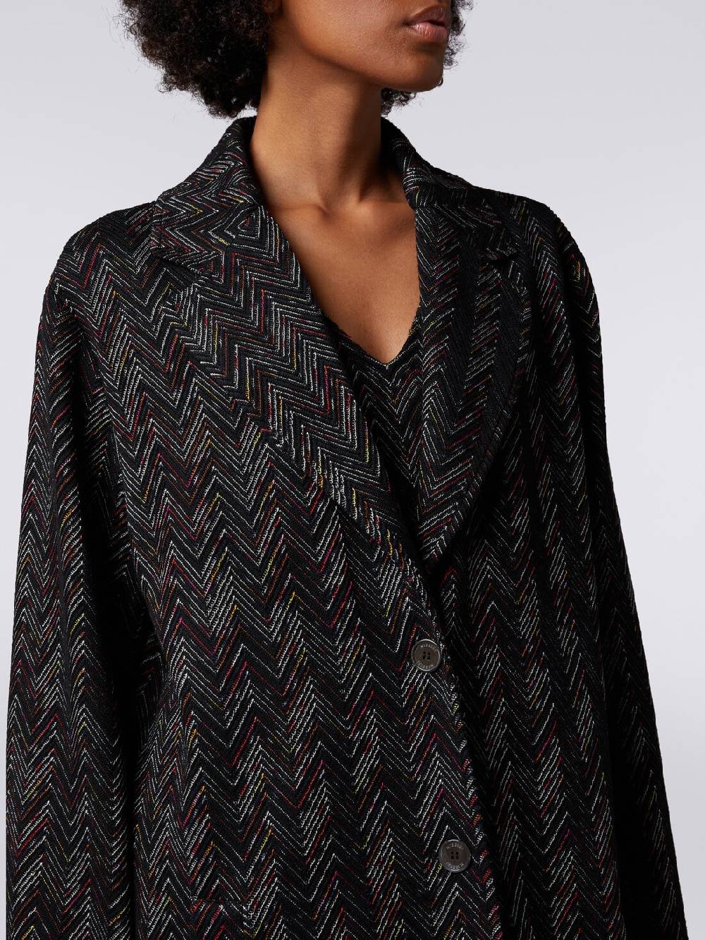 M Missoni Cappotto monopetto in misto lana zig zag Comprane uno, ottenene uno gratis